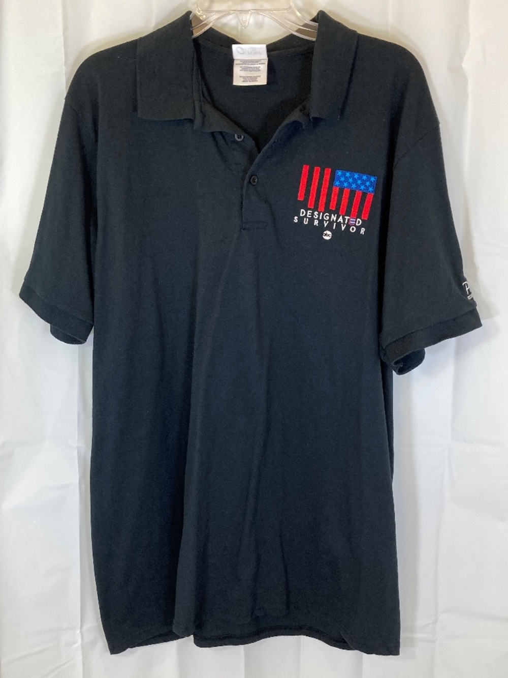 Designated Survivor Black Polo SzXL ABC Show Never Worn Embroidered Giveaway